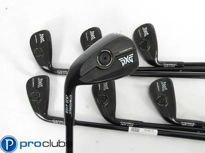 Left Handed PXG GEN7 0311P BLACK IRONS 5-PW,GW GRAPHITE MMT 105 STIFF (+1/2") - Image 1 of 4
