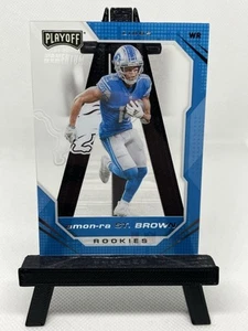 Amon-Ra St. Brown RC Lions Playoff Momentum Acetate 2021 Panini Chronicles - Picture 1 of 3
