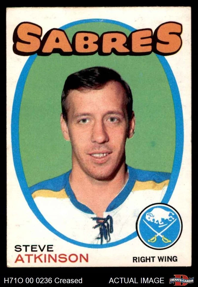 1971 O-Pee-Chee #162 Steve Atkinson Sabres 2 - GOOD - Image 1 of 1