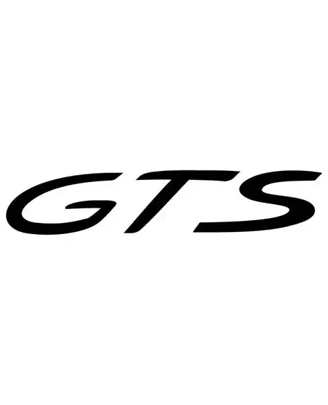 6X1.25" TWO PACK GTS DOOR DECAL STICKER FITS PORSCHE BOXSTER CARRERA PANAMERA - Image 1 of 1
