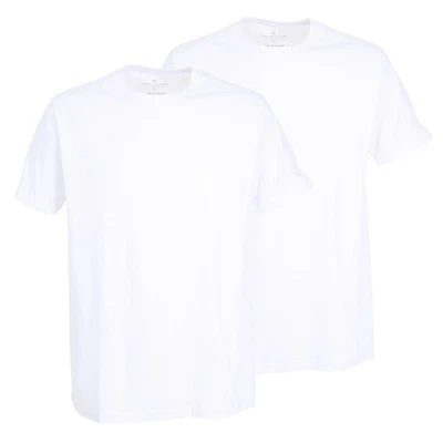 Camiseta para hombre Tom Tailor, paquete de 2 - camiseta de la suerte, manga corta, cuello redondo, lisa con... Foto 1 de 2