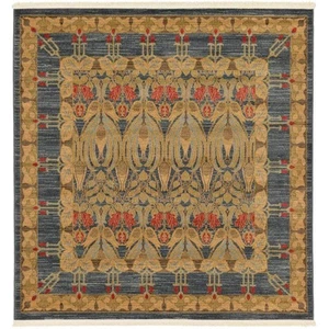 Edinburgh Carnation Blue 6' 0 x 6' 0 Square Rug - Picture 1 of 10