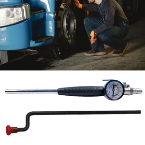 Reifenfüllerstange Mit Manometer Air Chuck Für LKW Motorrad RV - Picture 1 of 7