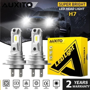AUXITO H7 6500K Super White 2000LM LED Headlight Bulbs Kit High or Low Beam - Picture 1 of 19