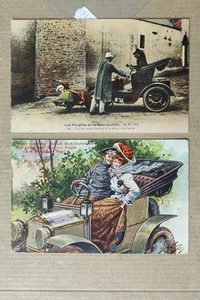 AUTOMOBILE-LOTTO 2 CARTOLINE-C94-166 - Picture 1 of 1