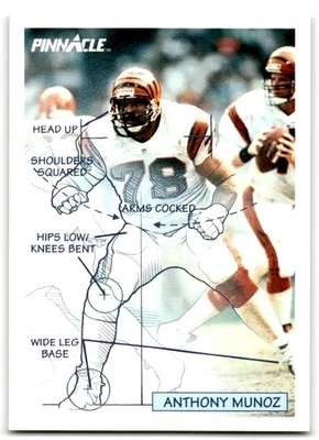 1991 Pinnacle Anthony Munoz Cincinnati Bengals #357 - Image 1 of 2