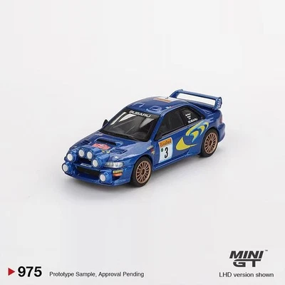 MINIGT 1:64 Model Car Subaru Impreza WRC98 1998 Rally Monte-Carlo 3rd Place #975 - Image 1 of 4