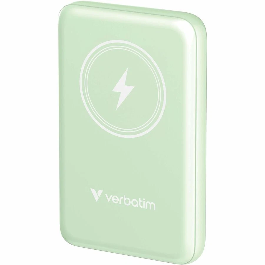 Verbatim Charge 'n' Go Magnetic Wireless Power Bank 10000 mAh Green - Image 1 of 1