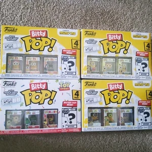 Funko Bitty Pop! Minion ×3 Funko Sets Toy Story ×1 - Woody 4PK - Woody, Rex,... - Picture 1 of 2