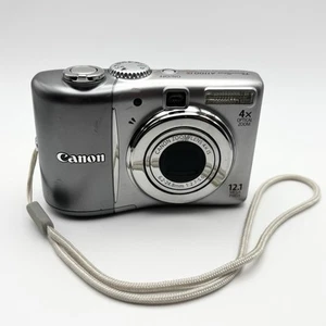 Canon PowerShot A1100 IS Digital Camera 12.1 MP 4x Zoom Silver For Parts - Picture 1 of 1
