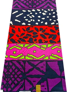 Afrikanische Super Qualität Wachsdrucke Verkauf von 6 Yards - Mehrfarbig - Bild 1 von 4
