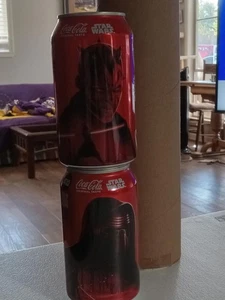 STAR WARS DARTH MAUL and KYLO REN COCA COLA CANS UNOPENED LIMITED EDITION 2025 - Picture 1 of 1