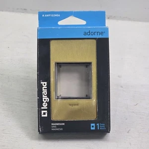 Legrand Adorne Satin Bronze 1-Gang Metal Wall Switch Plate NOB Wrong Box - Picture 1 of 2