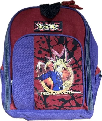 Small Backpack - Yu-Gi-Oh - Face New School Bag 12" Red/Purple Bag - Image 1 of 2