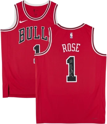 Camiseta Autografiada Derrick Rose Bulls Fanáticos Auténtico Certificado de Autenticidad Artículo #14073305 Foto 1 de 4