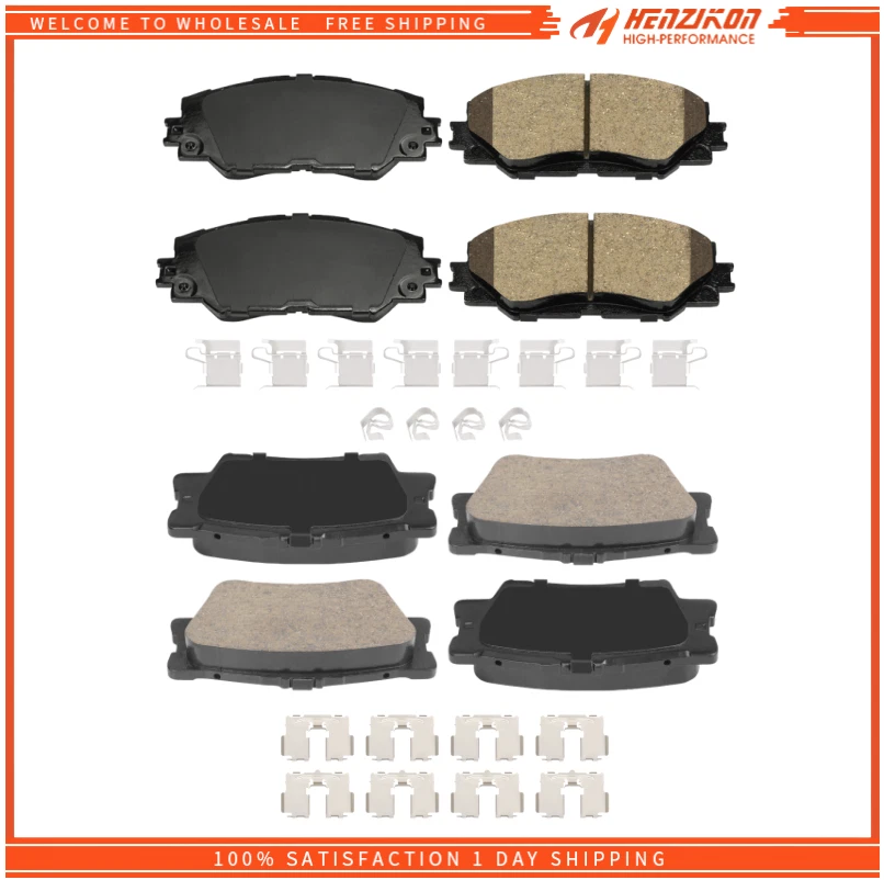 Pastillas de freno de disco cerámicas delanteras y traseras para Toyota Rav4 2006-2018 Foto 1 de 4