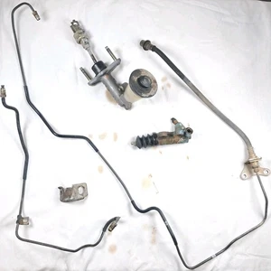 Toyota CAMRY 1987-1991 OEM AISIN Clutch Master & Slave Cylinders w Lines Hoses - Picture 1 of 18