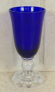FOSTORIA GLASS #4024 VICTORIAN BLUE Cobalt Cordial 3 1/8" EXCELLENT Condition! - Picture 1 of 4