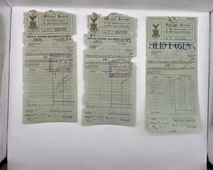 Philippines Islands 1921 & 1925 Official Real Property Tax Receipt.3pcs.Used. - Picture 1 of 8