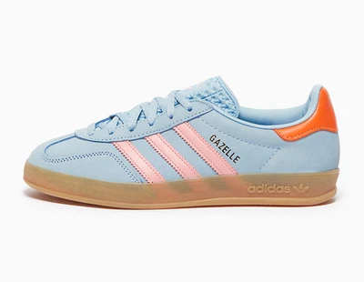 adidas Originals Womens Gazelle Indoor Wonder Blue Trainers Size. UK. 6.5 - Image 1 of 4
