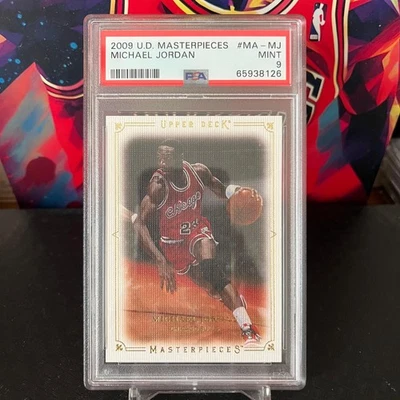 2009 UPPER DECK 迈克尔·乔丹 MasterPIECES PSA 9 — 第 1/2 张图片