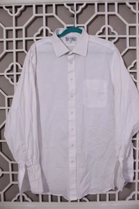 Camisa Paul Fredrick Abotonada Hombres 2XL Blanca Negocios Algodón Trabajo Carrera 18-36 - Imagen 1 de 15