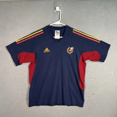 Camiseta De Colección Años 90 Adidas Real Federación Española De Fútbol Adulto Mediana Azul Foto 1 de 4