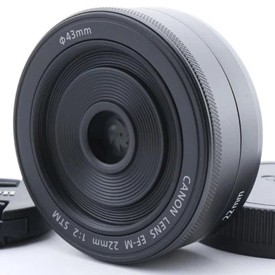 Canon EF M22mm F2 STM lens for mirrorless cameras prime wide angle - Image 1 of 4