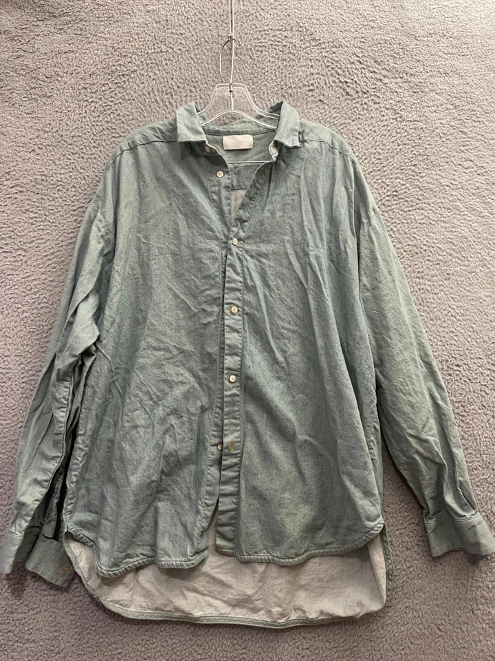 Camisa verde Fear of God Ermenegildo Zegna para hombre talla grande de gran tamaño algodón adulto Foto 1 de 4