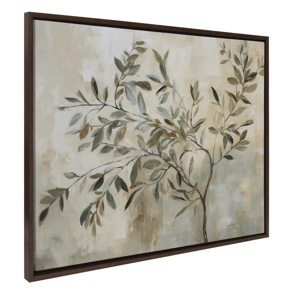Sylvie Olive Tree Abstract Framed Canvas Wall Art by The Creative Bunch Studi... - Image 1 of 4