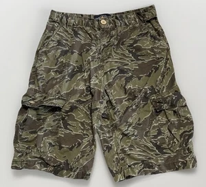 LUCKY BRAND Los Angeles, Boys Army Camo Cargo Shorts Size 14 10” Ins - Picture 1 of 6