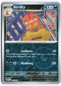 Scrafty Reverse Holo SV: Paldean Fates 061/091 NM - Picture 1 of 2