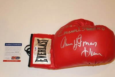 THOMAS HITMAN HEARNS & EMANUEL STEWARD DUAL SIGNED EVERLAST BOXING GLOVE PSA/DNA - Image 1 of 4