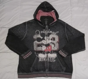 Mickey Mouse Adult Sweatshirt XL Hoodie Lightweight Disney W/ Zipper Mens - Picture 1 of 6