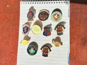 Bowls badges, 13, Surrey 70's 80's family heirloom, perfect, collectible - Picture 1 of 5