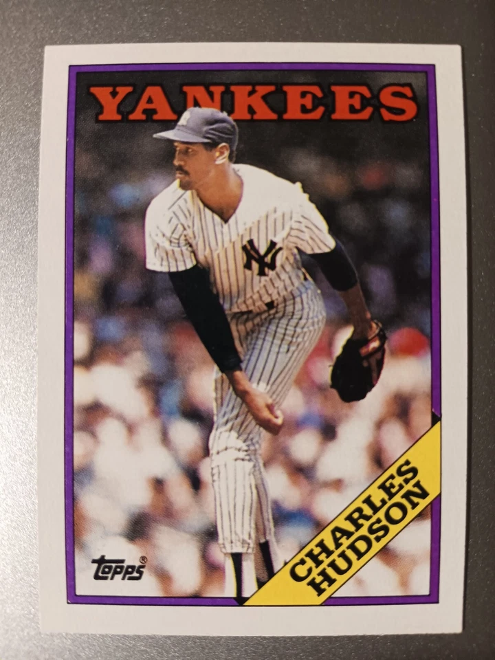 CHARLES HUDSON NEW YORK YANKEES 1988 TOPPS BASEBALL CARD #636 - Image 1 of 1
