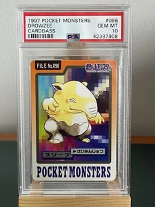 Pokemon 1997 Bandai Carddass PSA 10 Drowzee Gem Mint - Pop 12 - Picture 1 of 2