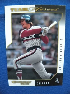 2003 Donruss baseball Team Heroes GLOSSY Carlton Fisk Chicago White Sox #121 - Picture 1 of 2