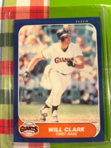 1986 FLEER UPDATE #U-25 WILL CLARK  Rookie RC San Francisco Giants