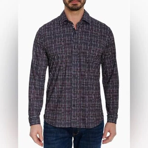 Robert Graham Setana abstraktes mehrfarbiges lässiges Button Down Hemd Größe L - Bild 1 von 11