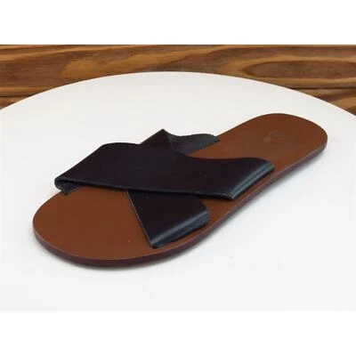 Женские сандалии-шлепанцы Gap размер 6 M черная кожа - Изображение 1 из 4