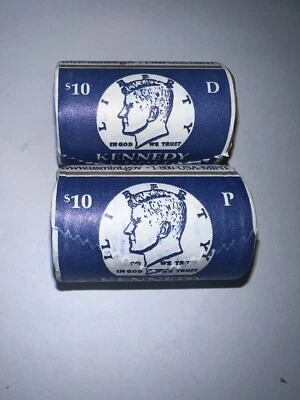 2009 P&D Kennedy Half Dollar Set Brilliant Unc From US Mint Rolls.SPECIAL PRICE - Image 1 of 3