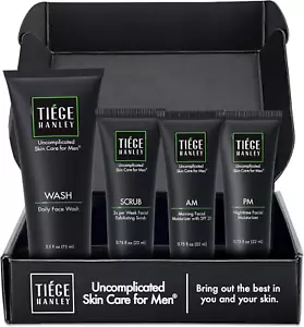 Tiege Hanley Mens Skin Care Set, Essential Skin Care Routine for Men System 1 - - Picture 1 of 6