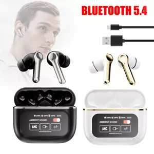 TWS Bluetooth Touch Screen Earbuds Headsets ANC+ENC Wireless Stereo Headphones - Photo 1 sur 18