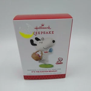 Peanuts Snoopy It's The Easter Beagle Ornament Hallmark Keepsake 2014 - Picture 1 of 6