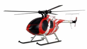 AMEWI / AFX MD500E Zivil brushless 4-Kanal 325mm Helikopter 6G RTF rot/silber /  - Bild 1 von 7