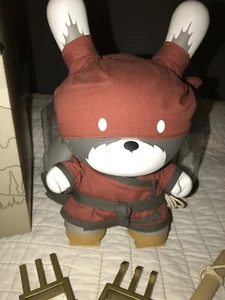 Huck Gee Signed Red Raku With Mask Kid Robot 8” Vinyl Limited HTF With Box Dunny - Picture 1 of 11