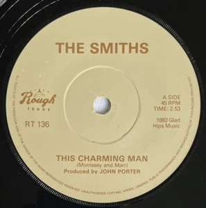 The Smiths -This Charming Man- Irish Press /‘Single Dip’ Solid Centre/Orig Logo - Picture 1 of 2