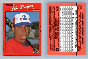 Jim Dwyer - Expos #484 Donruss 1990 Baseball Trading Card - Picture 1 of 1