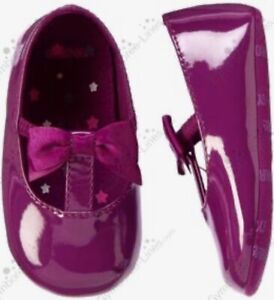 NWT Infant Girls 01 Gymboree “POLAR PRINCESS” Purple Soft CRIB SHOES